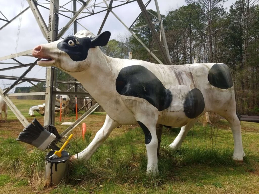 Conyers Cow Tower Cow by Can of Paint