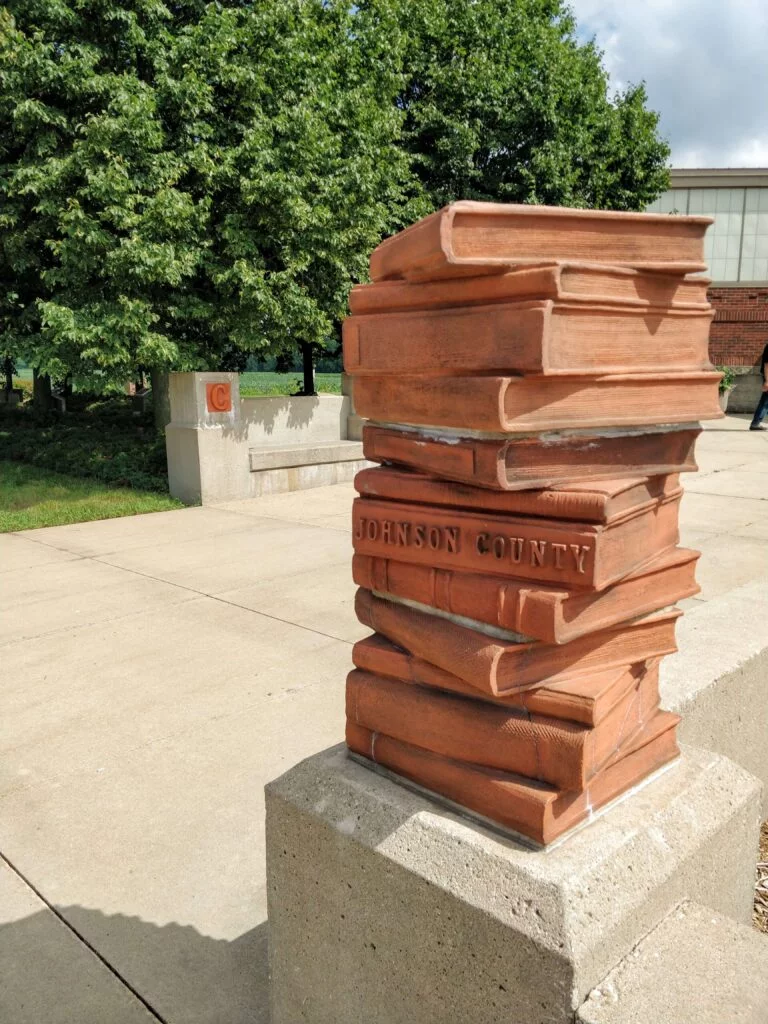 Iowa Rest Stop Book Stack