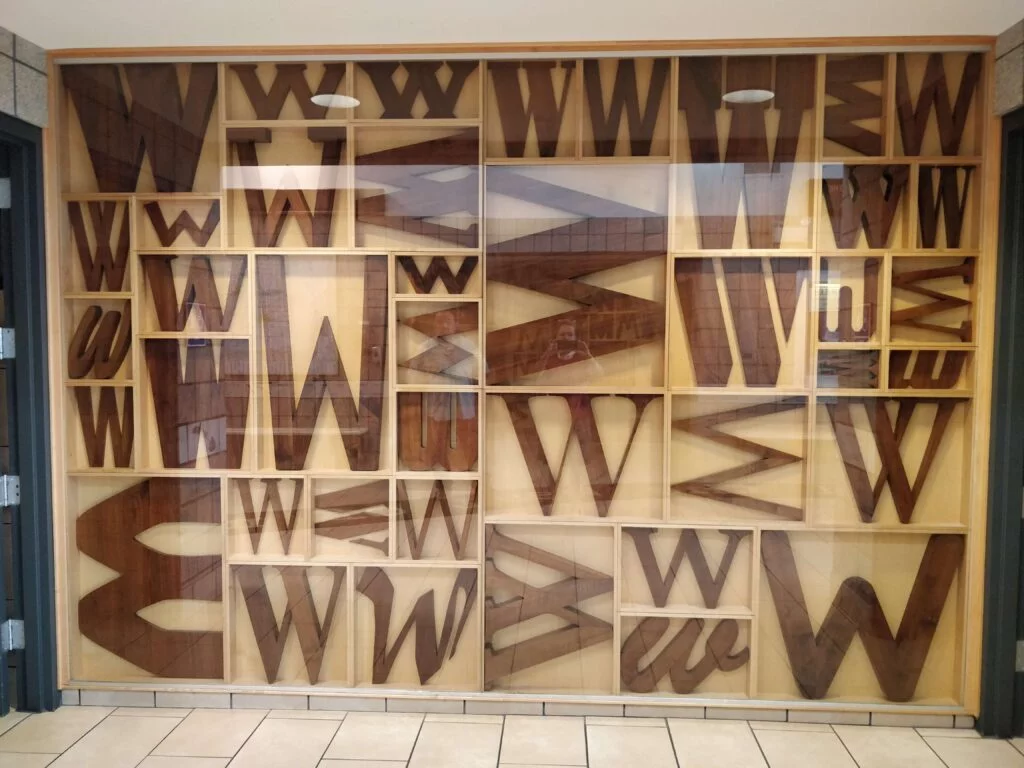 Iowa Rest Stop Wall of Letters