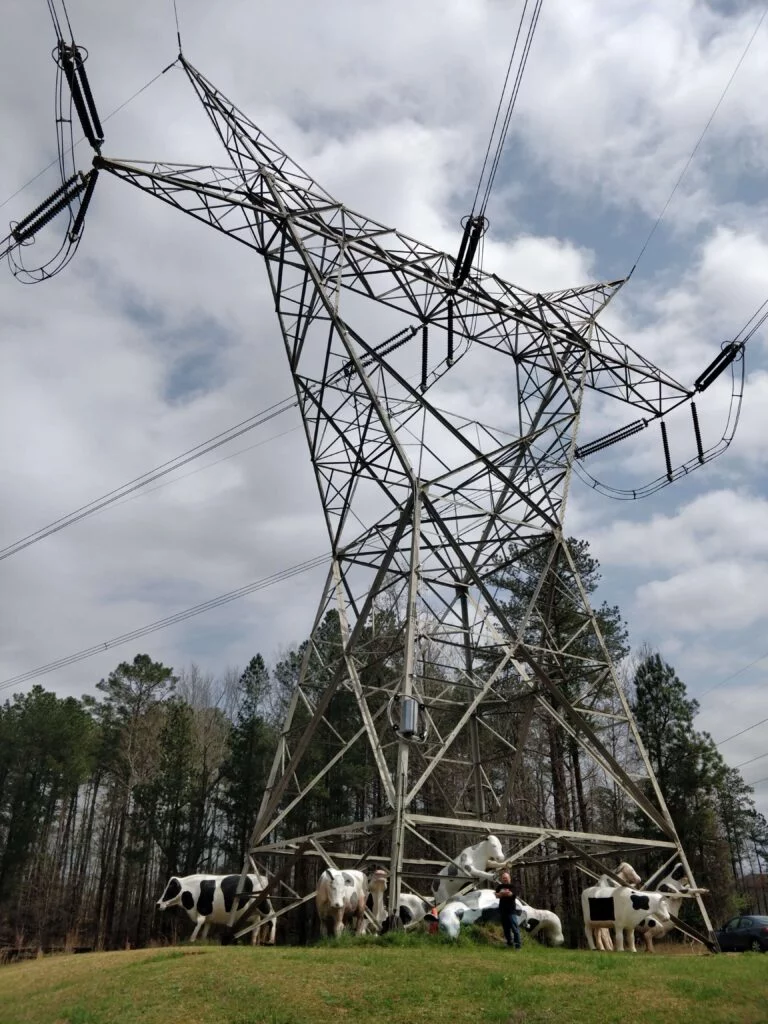 Conyers Cow Tower Wide Shot