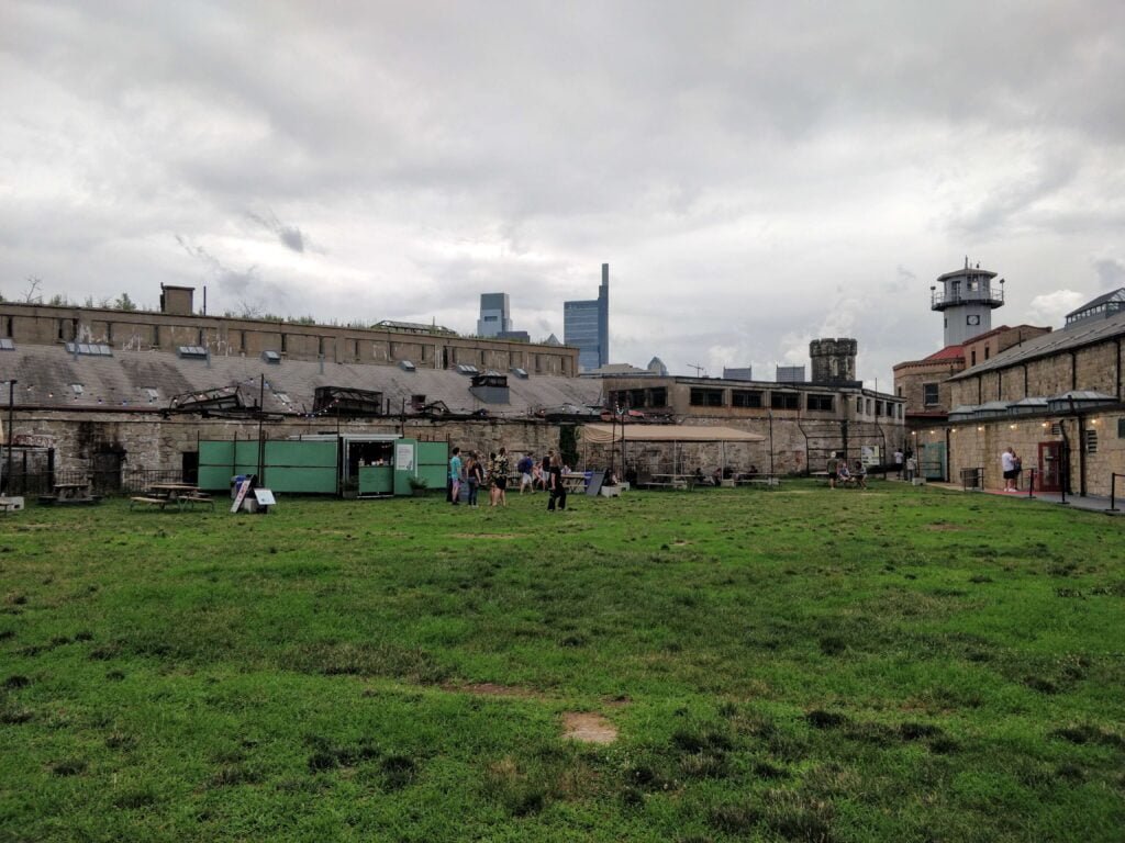 Eastern State Penitentiary Baseball Field and Beer Garden