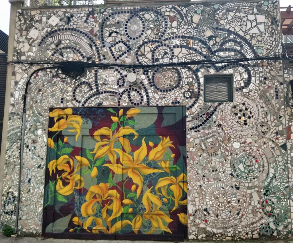 Exterior Wall with Flower Doors at Philly Magic Gardens