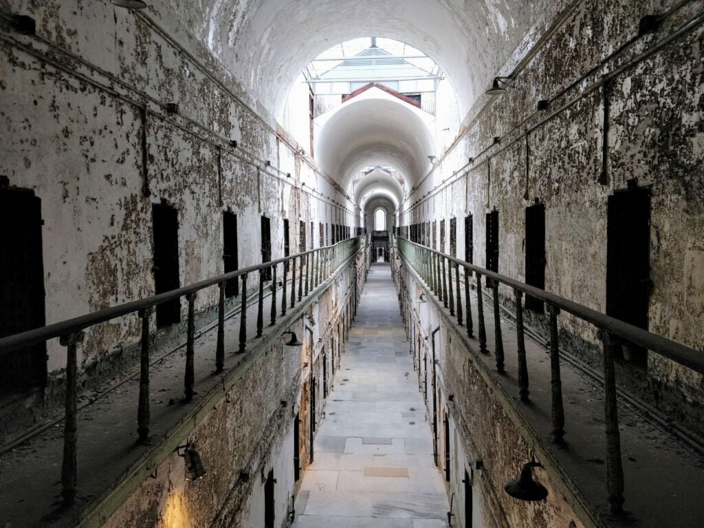 Eastern State Penitentiary Long Two-Story Hallway