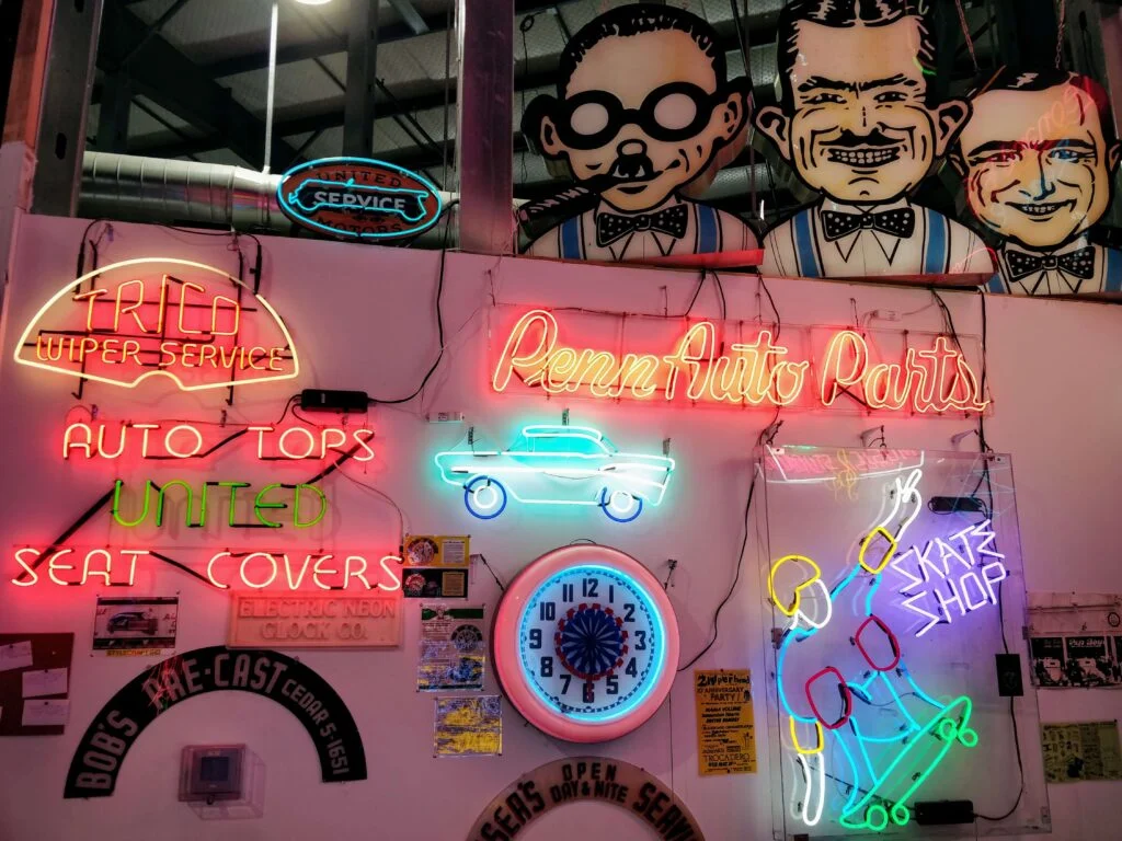 Philly Neon Museum Pep Boys Straight-On Shot