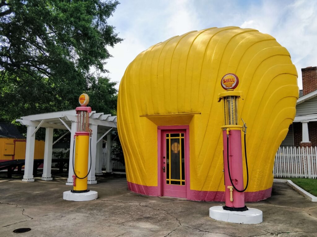 Winston-Salem North Carolina Shell Station Front