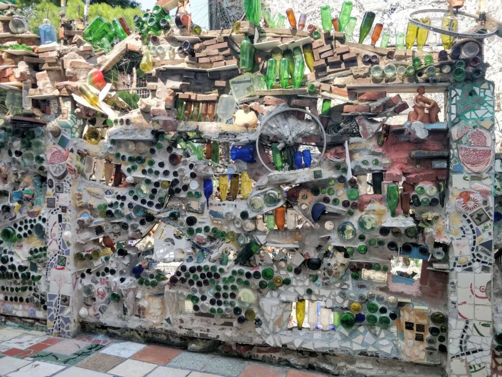 Wall with Bottles at Philly Magic Gardens