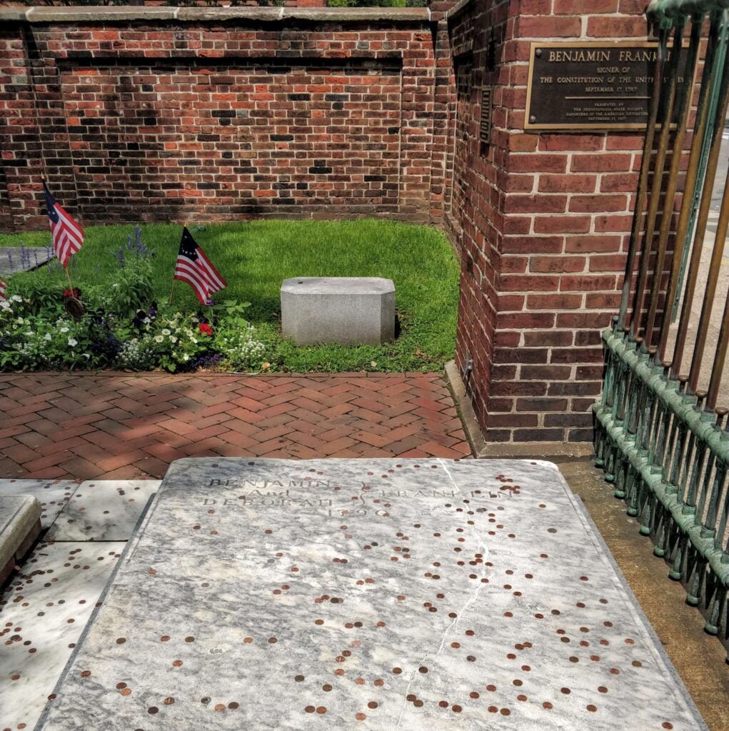 Philadelphia Christ Church Burial Grounds Franklin Grave