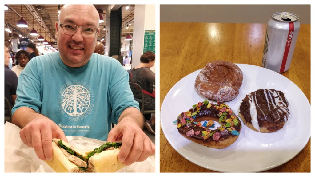 Philadelphia Reading Terminal DiNics and Beilers Donuts