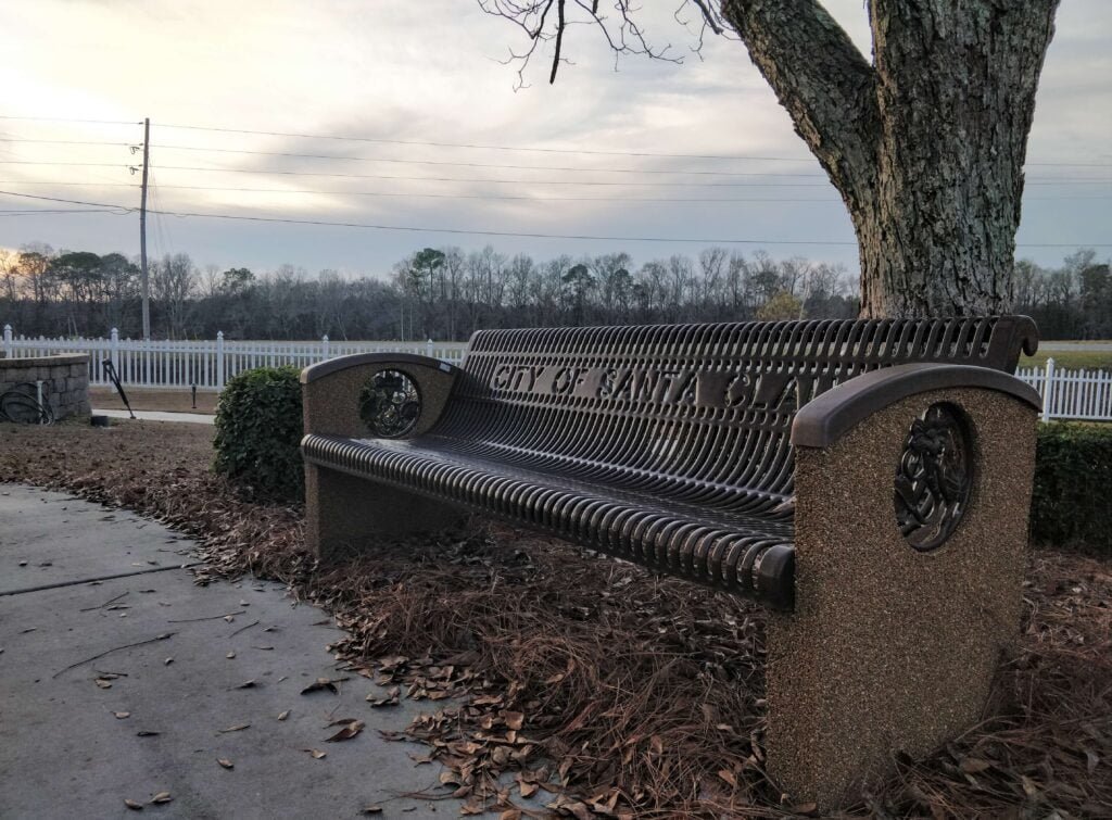 Santa Claus Bench Santa Claus, GA