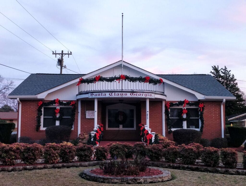 Santa Claus City Hall Front Day Santa Claus, GA