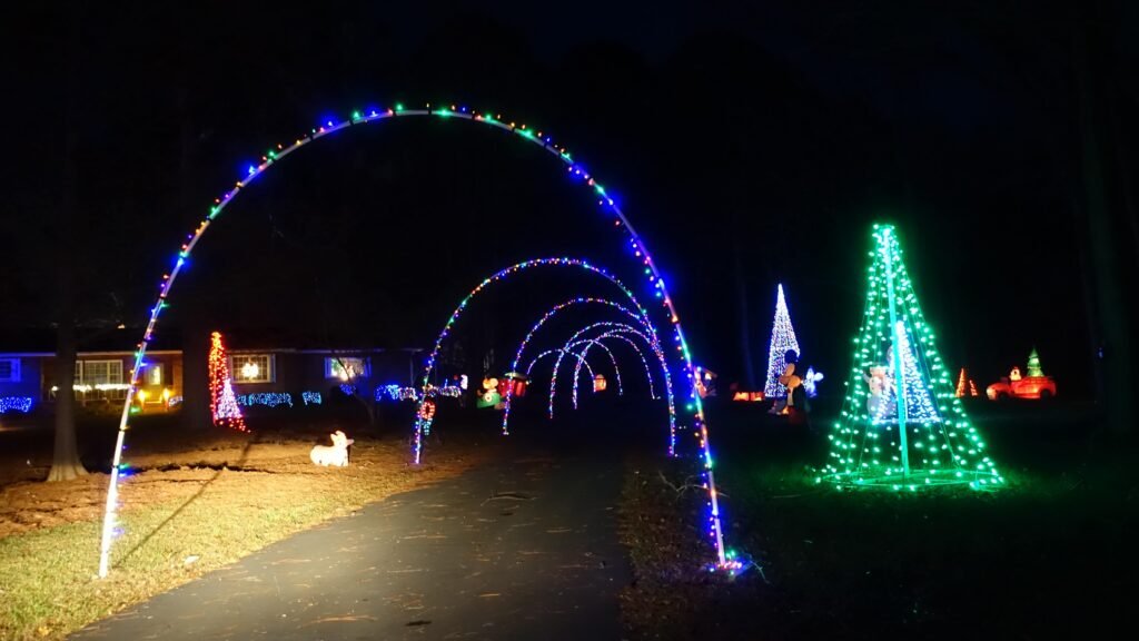 Wright's Lights Light Show Santa Claus, GA