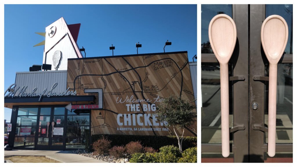 Big chicken collage Marietta, GA